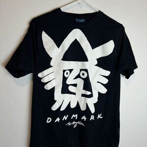 Bo Bendixen Viking Danmark Denmark Artist ArtTee Black T-Shirt Mens Size Medium
